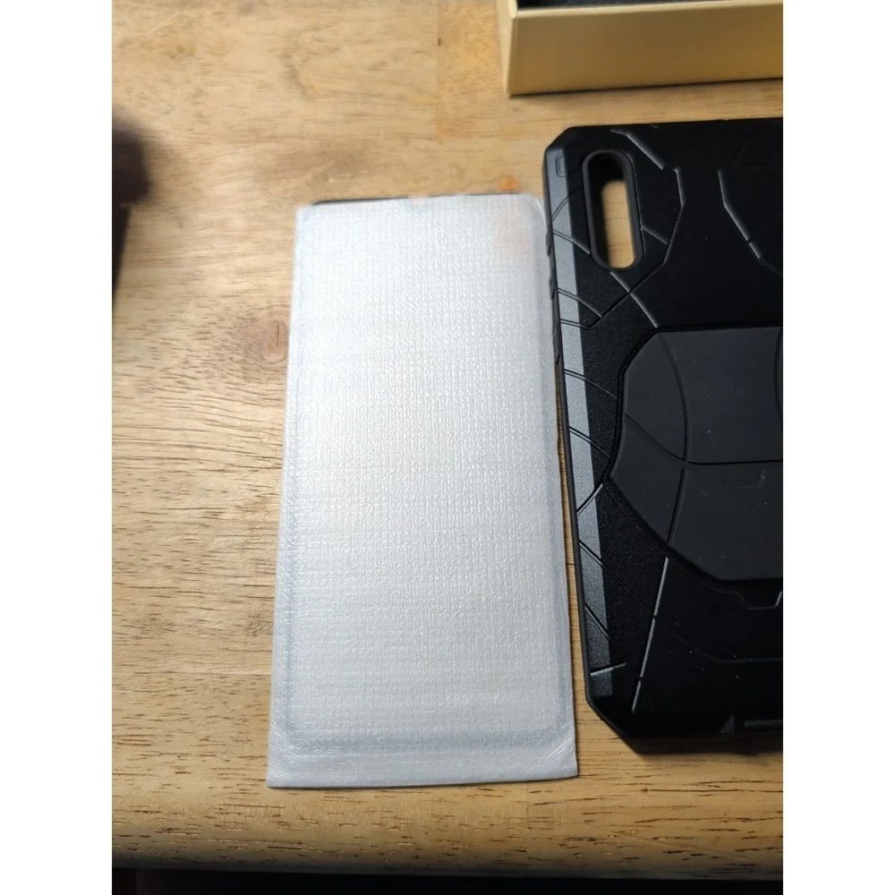 iMATCH Shockproof Silicone Bumper Metal Case for Samsung A70 NIB.